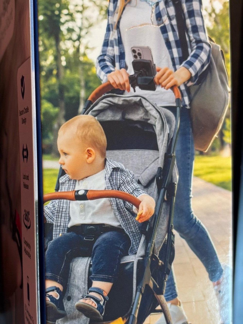 Black Scooter & Bicycle & Stroller Secure Phone Mount - New in Box - Picture 2 of 2